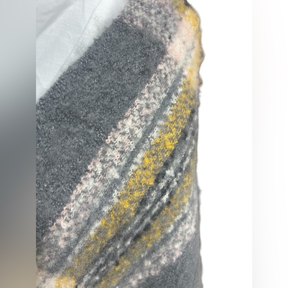 Yellow and Pink Plaid Poncho 💕 - Picture 2 of 3